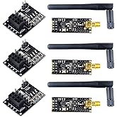 MakerFocus 3pcs nRF24L01+PA+LNA Wireless Transceiver RF Transceiver Module 2.4G 1100m with Antenna and 3pcs NRF24L01+ Breakou