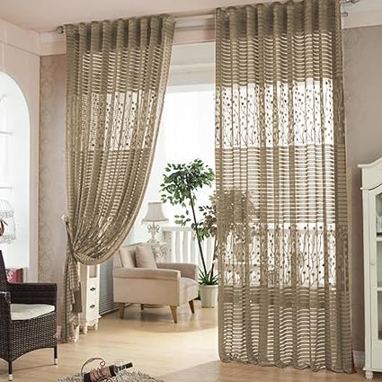 cortinas salon modernas cortinas ventana hoja hueco cortina de bordado para dormitorio ventana balcon sala de estar sala de estudio 200 x 100 cm