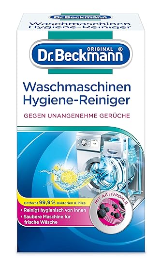 Dr. Beckmann Waschmaschinen Hygiene-Reiniger | Maschinenreiniger mit Aktivkohle (6x 250 g)