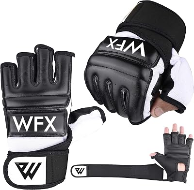WFX Boxing Gloves MMA Training Body Combat Leather Neoprene Wrist M