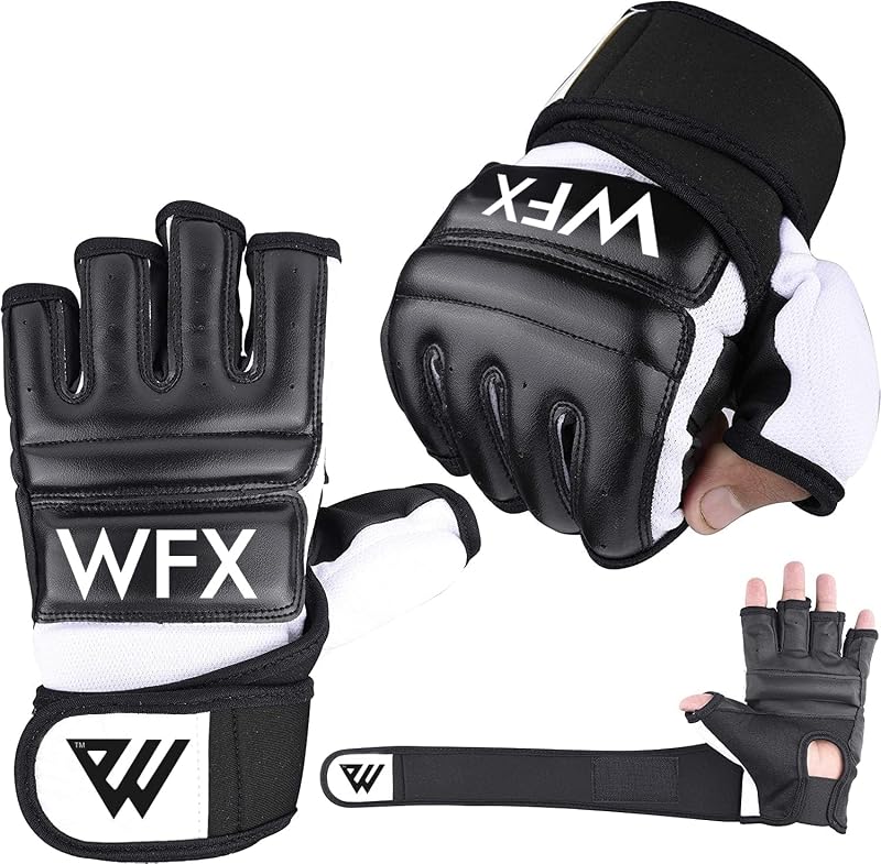 WFX Boxing Gloves MMA Training Body Combat Leather Neoprene Wrist M
