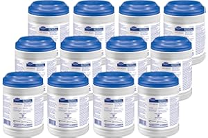 Diversey 100906725 Accel Rescue Wipes Sporicidal, Cleans & Disinfects with Accelerated Hydrogen Peroxide, 6x7-Inch, 160-Wipes