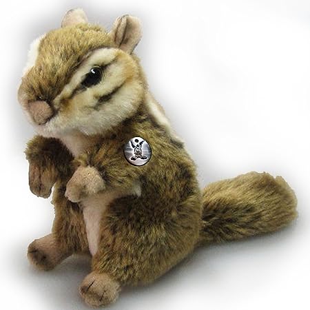 Streifenhörnchen YOSHI Backenhörnchen 19 cm Plüschtier von Kuscheltiere.biz