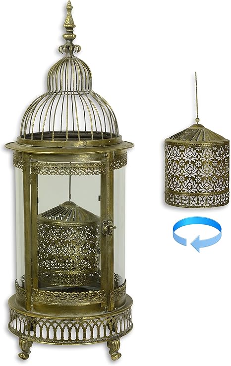 Unbekannt Grosse Laterne Orient Mit Zylinder Antik Nostalgie Stil Metall Windlicht Neu Wo 967 Amazon De Garten