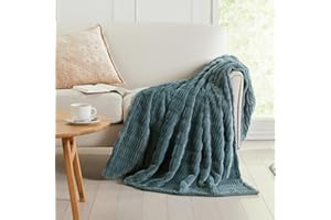 Springtree Home | Micro Plush Throw Blanket | Perfect Blanket for Couch Year Round | Locust Collection - Deep Ocean