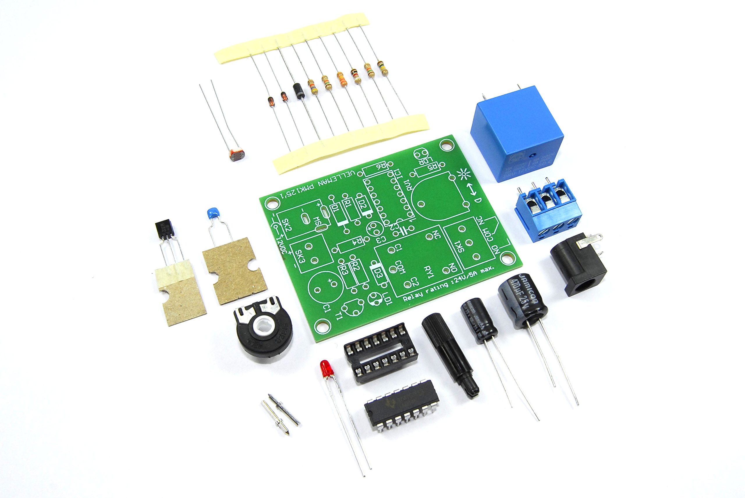 Velleman MK125 Light Sensitive Switch Mini Kit, multicolored