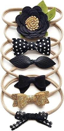 black nylon headbands