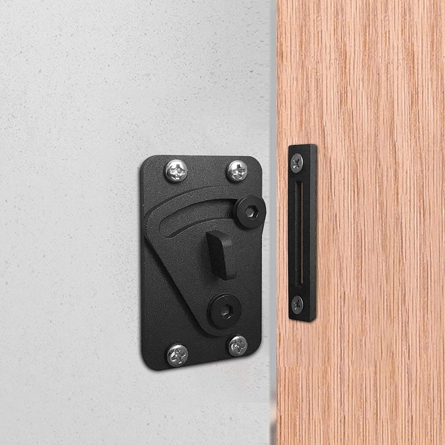 Stainless Steel Black Locks for Doors and Latches for Sliding Barn Door - Stainless Steel Lock for Sliding Barn Wood Door - Image 3