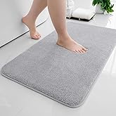 OLANLY Plush Memory Foam Bath Mat, Non-Slip Extra Absorbent Bathroom Mat, Quick Dry Bathroom Rug, Machine Washable Bath Mats 