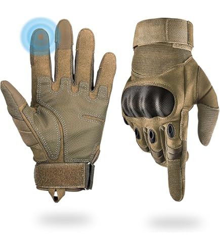 Shooting Gloves Tactical Gloves Hard Knuckle Gloves With Touchscreen Fingers H &ndash Bike Gloves