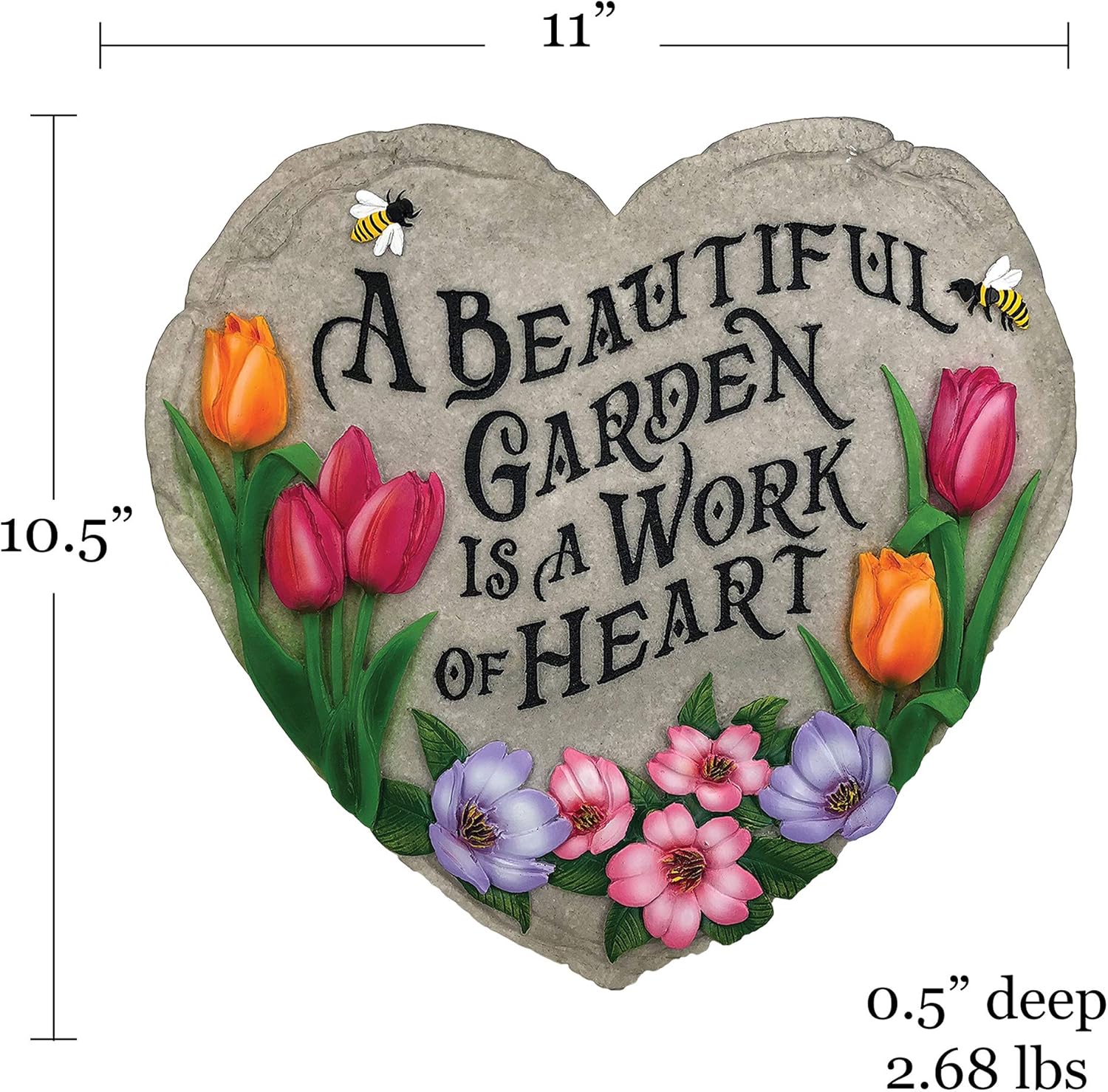 Spoontiques, Inc 13242 Beautiful Garden Stepping Stone, Multicolored : Garden & Outdoor