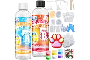Liquid Silicone for Taba Squishy Kit, 500g 1:1 AB Ratio Super Soft Fast Cure for Squishy Maker, Squishy Making Rubber for Cat