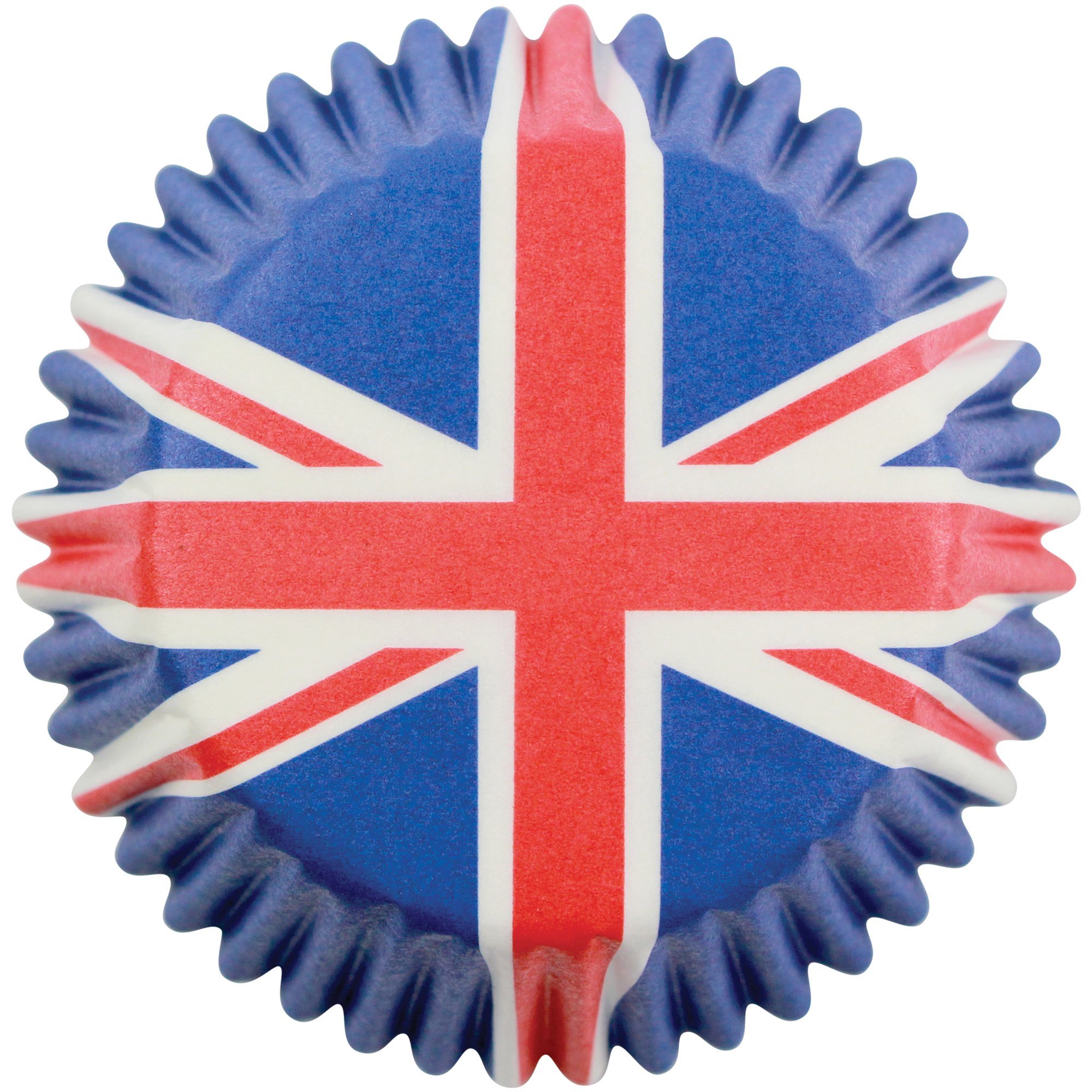 PME Mini Size Baking Cases for Cupcakes - Union Jack (Pack of 100), Red, White, Blue