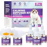 Tcllka Cat Calming Pheromone Diffuser Effectively Relieve Anxiety Stress Cat Calming Diffuser Comfort for Cats Refill Reduce Fighting Spraying and Scratching Calm Relaxing 48ml/Bottle Fits All Cats