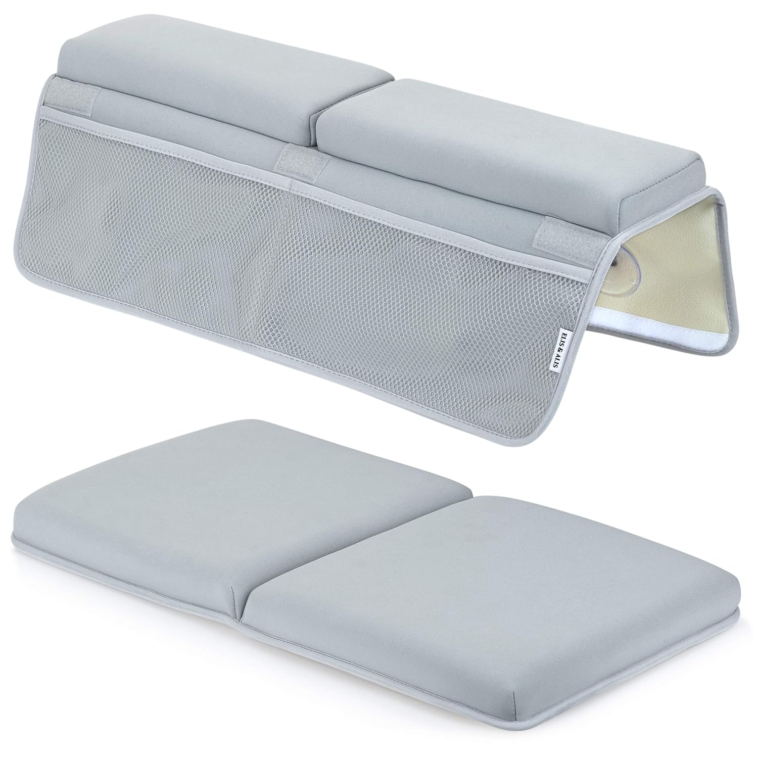 Elis & Alis Bath Kneeler with Elbow Rest Pad, Baby Bath Kneeling Set, Knee and Elbow Cushioned Support, Water Resistant Fabric, Mesh Pocket for Infant Toys & Bathing Accessories : Baby