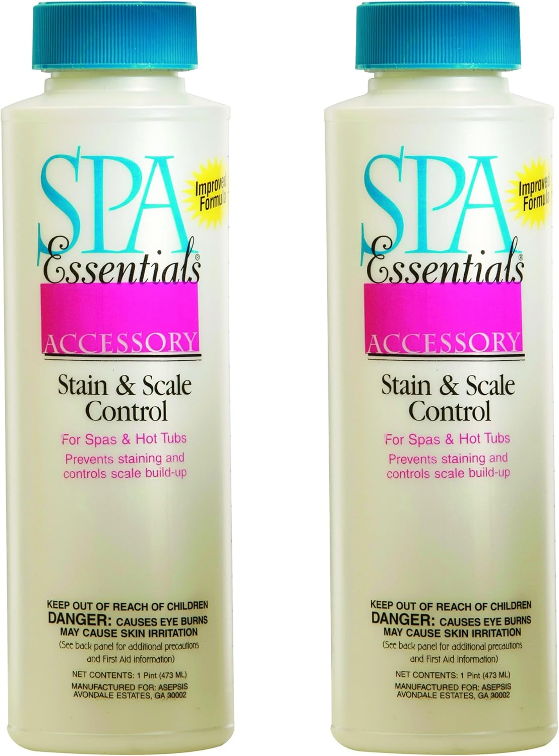 Spa Essentials 28304000 Stain and Scale Control for Spas and Hot Tubs, 1-Pint : Swimming Pool Stain Removers : Garden & Outdoor