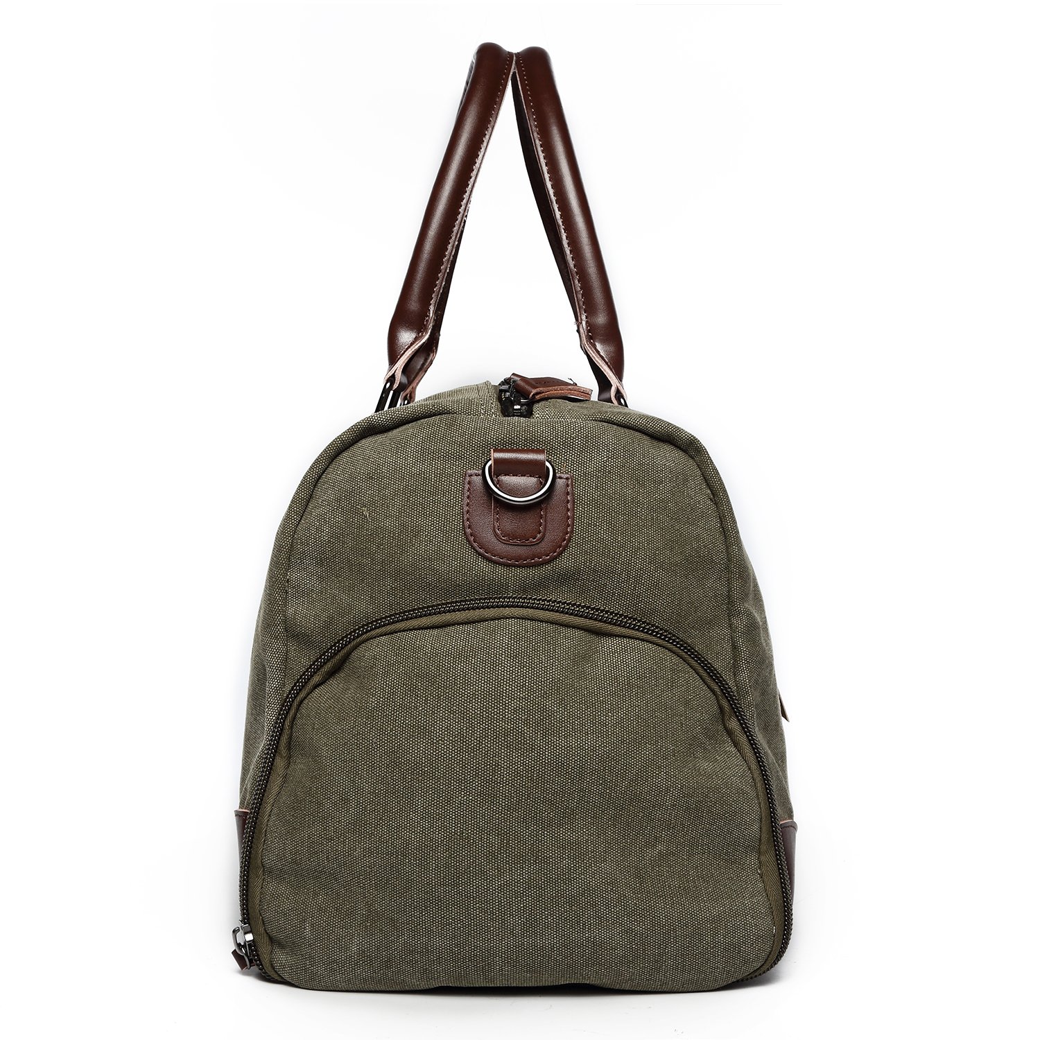 Fresion Casual Reisetasche Sporttasche Weekender Tasche Umhängetasche Duffel Bag für Damen Herren mit Großen Kapazität Armeegrün