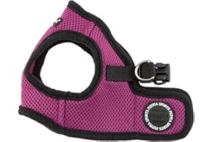 PUPPIA International Harness Soft B Vest, Medium, Purple