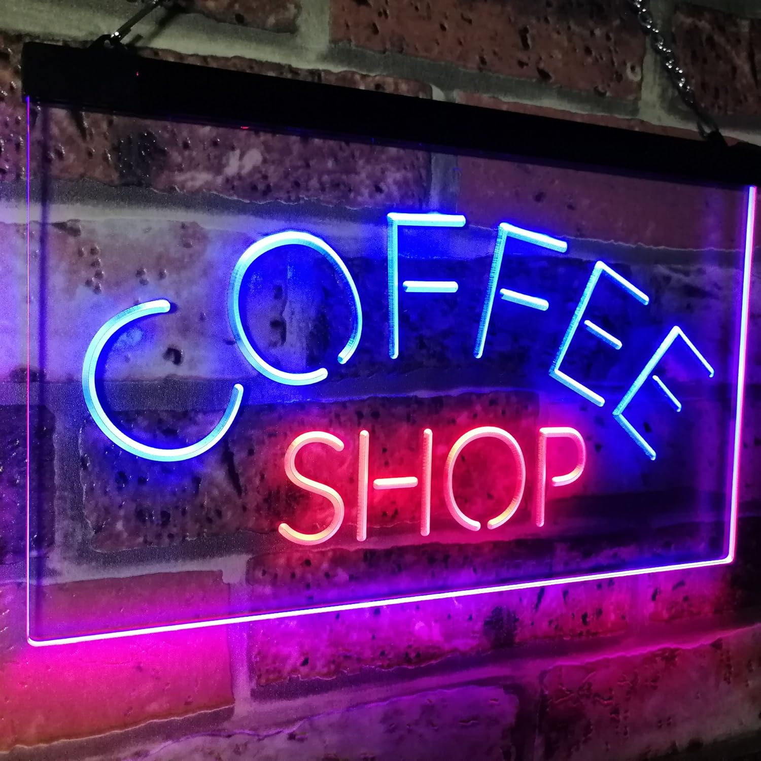 Adv Pro Coffee Shop Kitchen Bistro Decoration Dual Color Led Enseigne Lumineuse Neon Sign Blanc Et Bleu 300 X 210mm St6s32 I2111 Wb Luminaires Exterieur Luminaires Eclairage Dwteam In