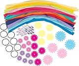 Galt Toys Brilliant Hair Bands Kids Craft Kit Ages 6+ Decorate Flowers Beads view 3