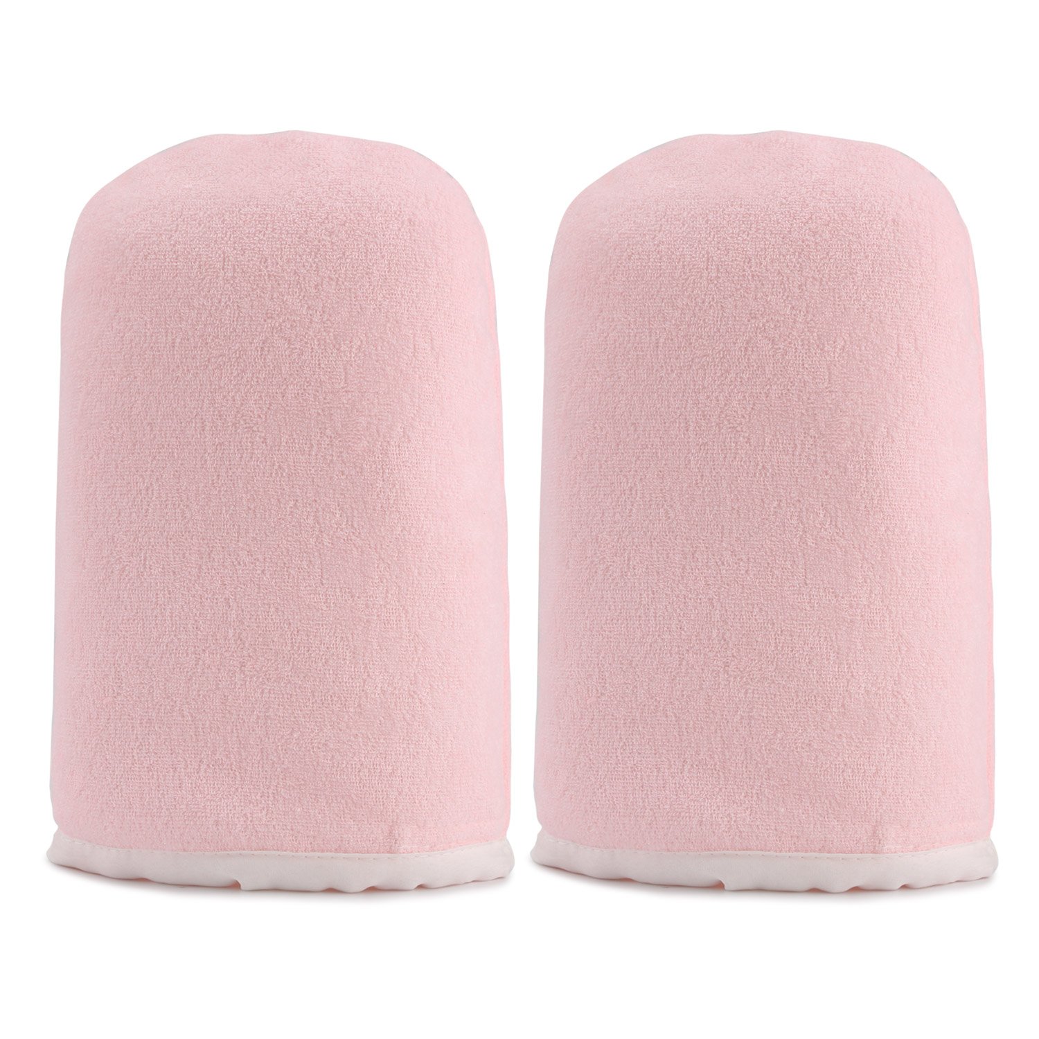 Paraffin Wax Bath Terry Cloth Gloves Booties, Wax Care Insulated Mittens, Heat Therapy Spa Treatment Tanning Mitt, Great for Paraffin Wax Machine- Pink : Beauty
