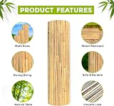 TradeXone Natural Bamboo Fence Screening 1m x 4m Garden Privacy view 3
