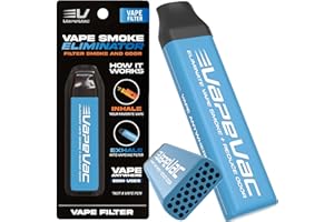 VAPE VAC VapeVac (Registered AMZ Brand) – Pocket-Sized Personal Air Filter for Discreet Output Reduction | Minimizes Odor, Keeps Air Fresh | Not an Emission Device – 500+ Uses (Teal)