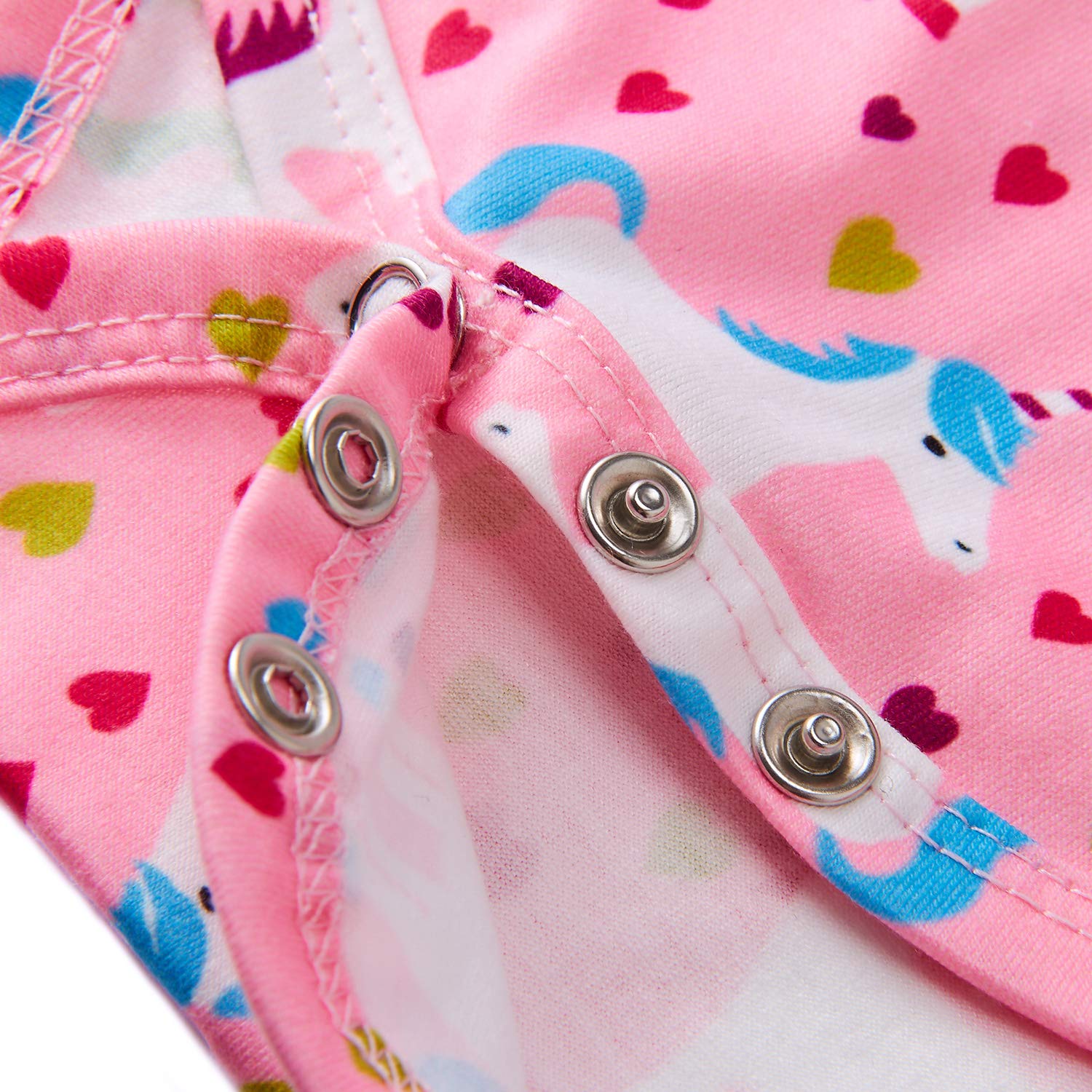 Goodstoworld Baby Ruffled Rompers Girl Sleeve Newborn Infant Cute Horse Jumpsuit