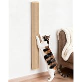 Aechonow 34" Cat Scratching Post, Wood Wall Mounted Cat Scratcher for Cats | Cat Wall Scratcher,Cat Wall Furniture for Indoor Cats,Cat Wall Wood Climber, Natural Sisal,Tall &amp; Sturdy Corner Climbing Pole