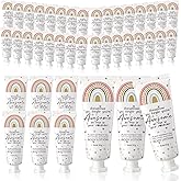 Yaryang 24 Pcs Valentine's Day Employee Appreciation Gifts Bulk Travel Rainbow Body Lotion Inspirational Thank You Team Office Gift Mini Body Cream for Valentine's Day Women Coworker Staff