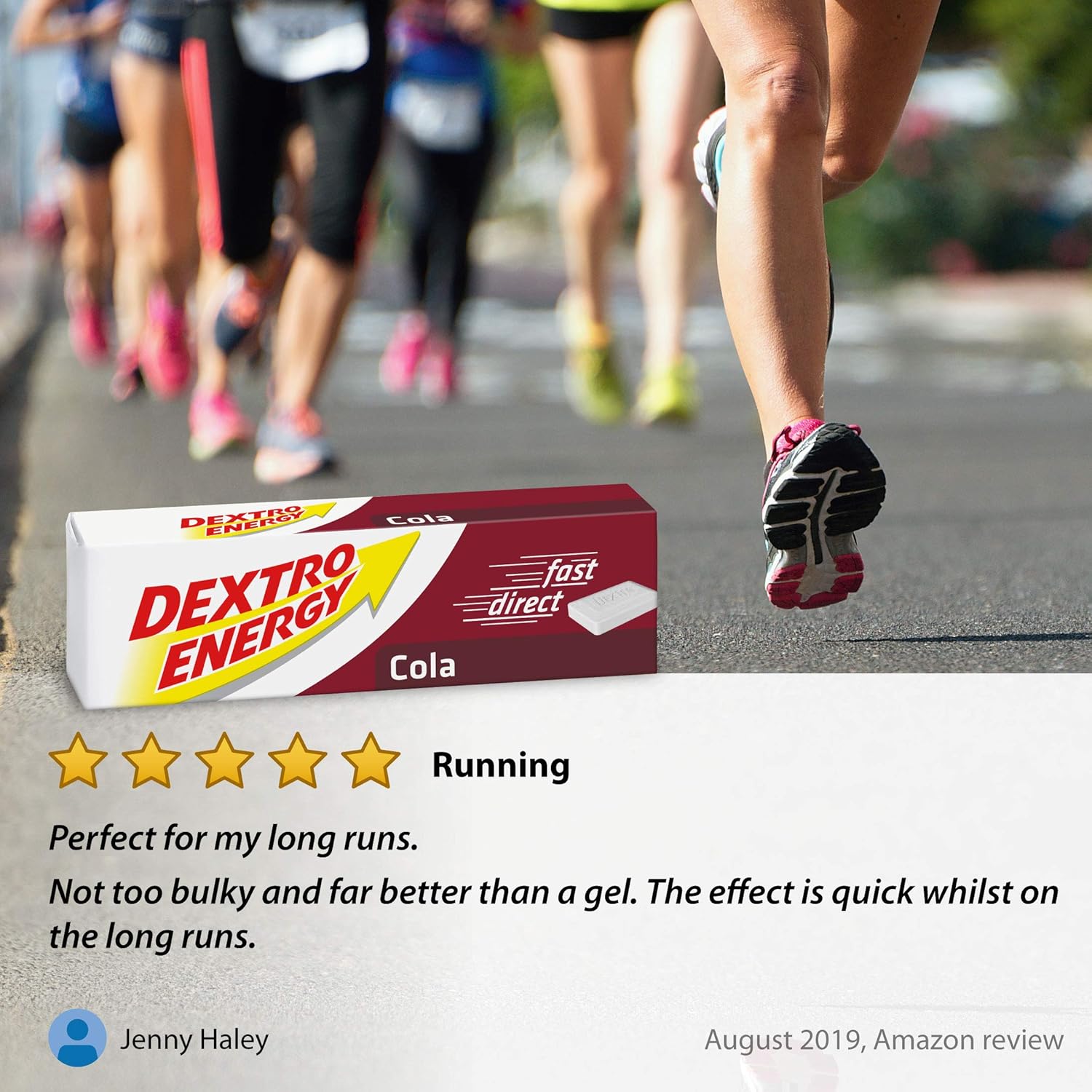 Dextro Energy Cola Glucose Tablets, 47 g, 24 Packs, Energy Tablets, for