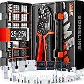 SOMELINE Crimp Tool Connector Kit, JST-XH 2.5mm and Dupont 2.54mm Connector Set, 21 Types of Connectors, 30-20 AWG Ratcheting Crimper for JST Series,KF2510,Molex,AMP EI Series