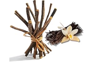 Aroma Depot Vanilla 4 oz. Flavored Licorice Root Chew Sticks for Humans. 100% Pure Natural | Oral Health & Fresh Bearth | Individual Sticks are 6.5-7 inches Long. Glycyrrhiza Glabra from Turkey.