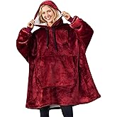 PAVILIA Blanket Hoodie for Women, Sherpa Wearable Blanket Men, Cozy Oversized Sweatshirt Blanket, Hooded Blanket Sweater