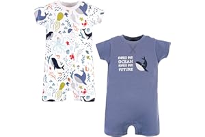 Touched by Nature baby-boys Organic Cotton Rompers