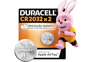 Duracell Pilhas Moeda CR2032 Pack 2 Unidades – Ideal para Placas Mãe e Controles Automotivos