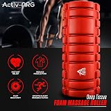 The Glowhouse ActivNRG Fitness Foam Roller Red 33cm 14cm Diameter 700g view 2