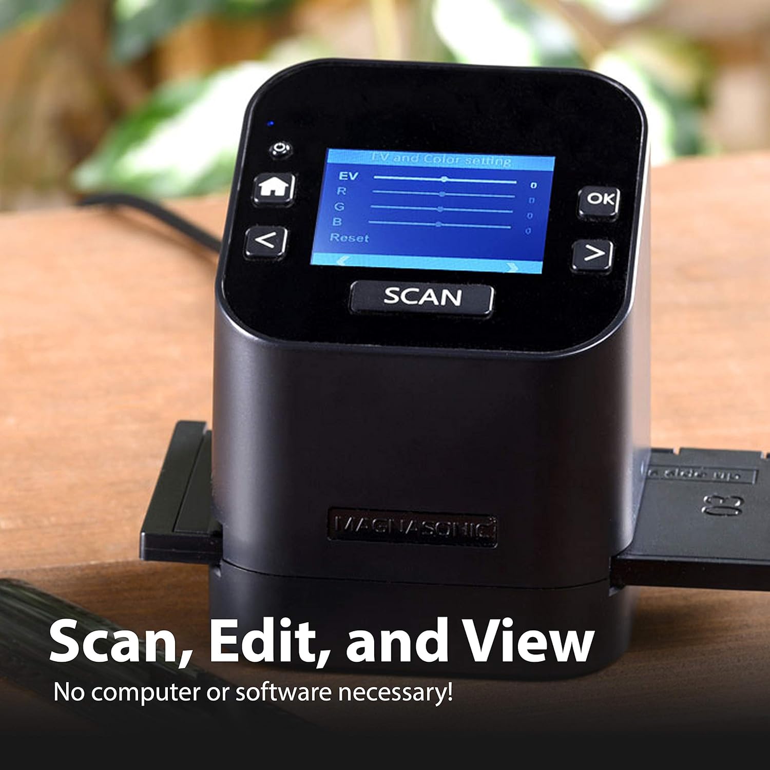 Magnasonic All-In-One Film & Slide Scanner, High Resolution 22MP, Converts 35mm/110/126/ Super 8/8mm Film & 135/110/126 Slides into Digital JPEG, 2.4" LCD Screen, Built-in Memory, Fast Scanning (FS52): Electronics