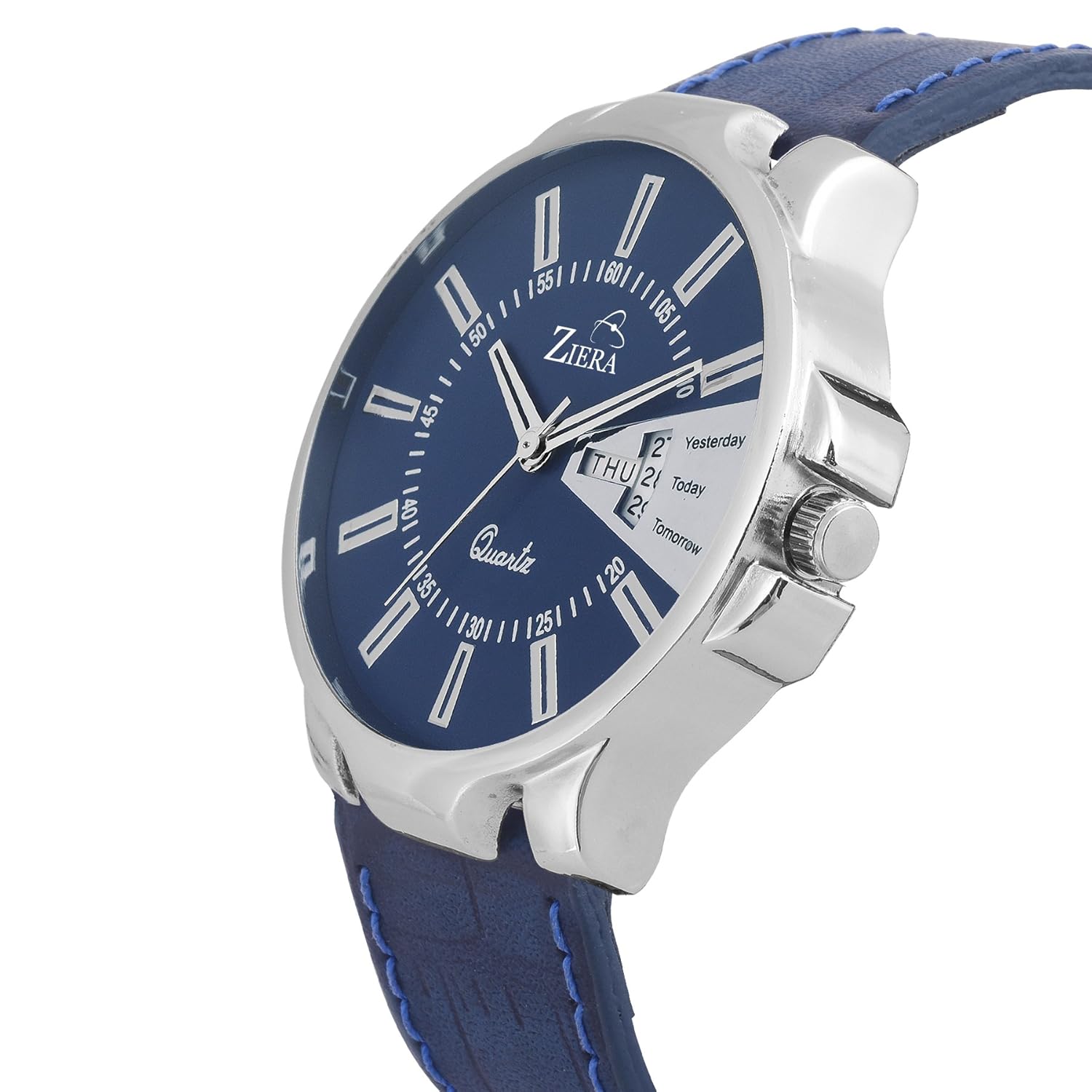 ziera analogue blue dial men's & boy's watch - zr7060