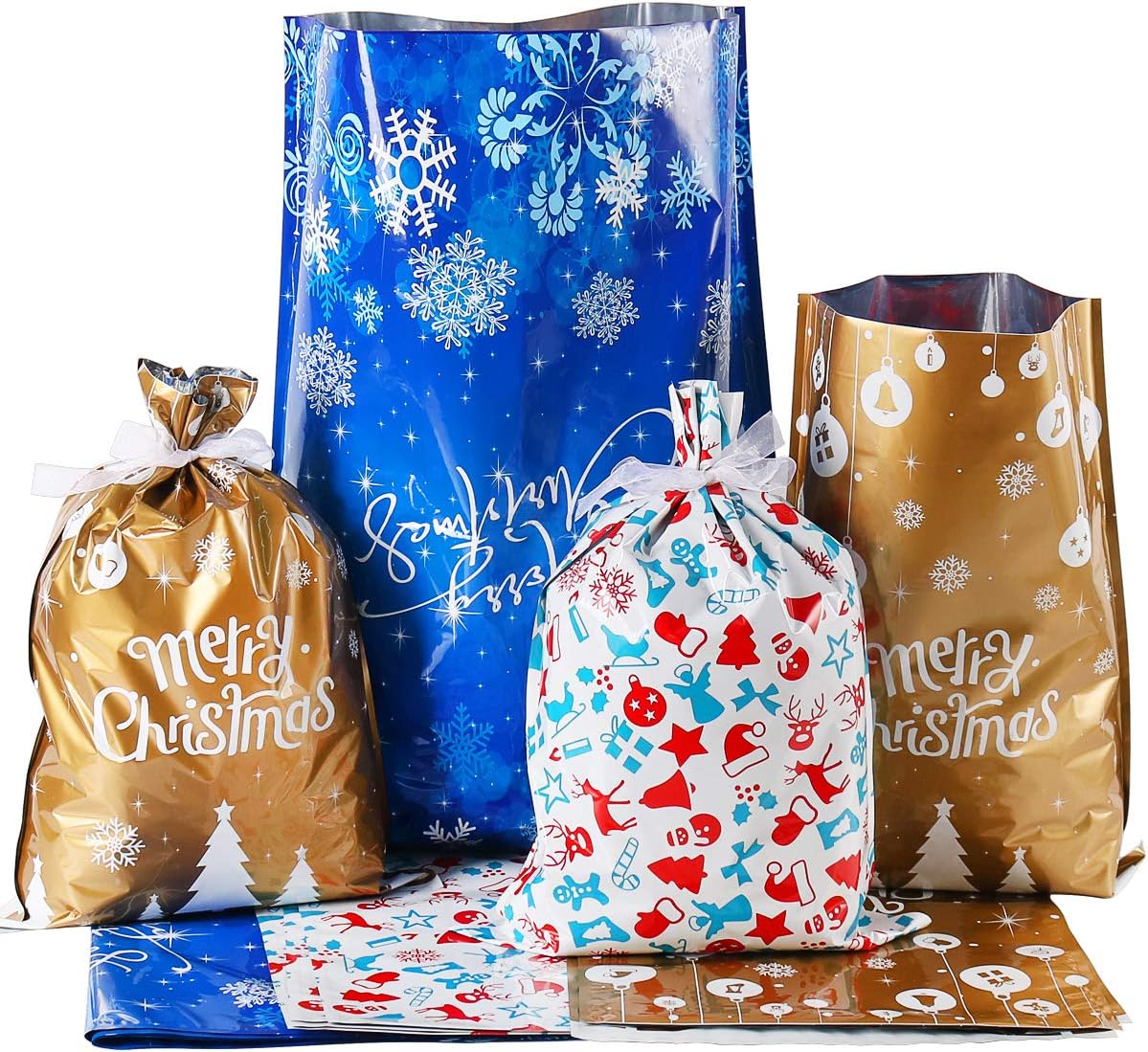 foil xmas bags