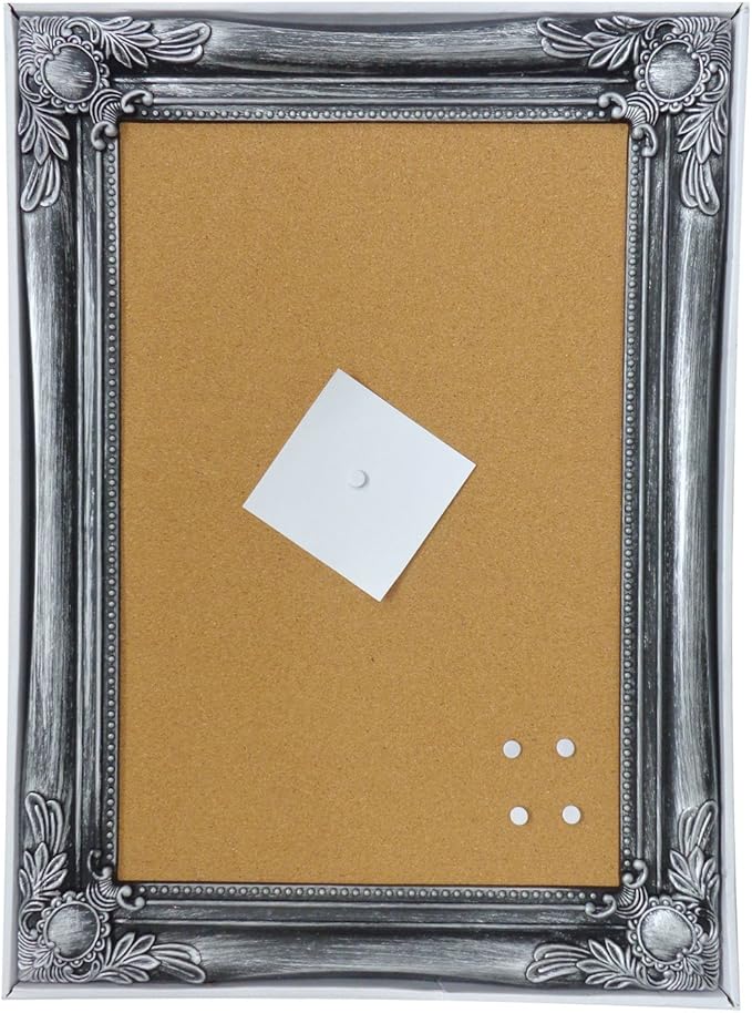 Stylish Framed Cork Pin Board Memo Photo Frame Notes Pictures Notice