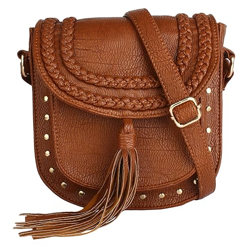 Lychee Bags Girls Black PU Hana Sling Bag