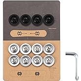 Generic Snowboard Binding Screws Universal Fit, Easy Installation, 12-Piece Set, Stainless Steel, Phillips Head, M6x16, M6x13, Snowboarding