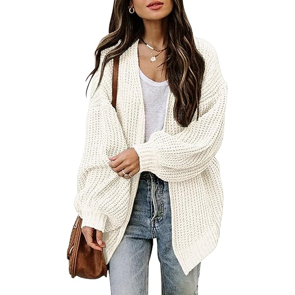 Cardigan Long Femme Oversize – Tricot Ouvert, Coupe Ample, Doux – Pour Automne/hiver, Décontracté, Maison