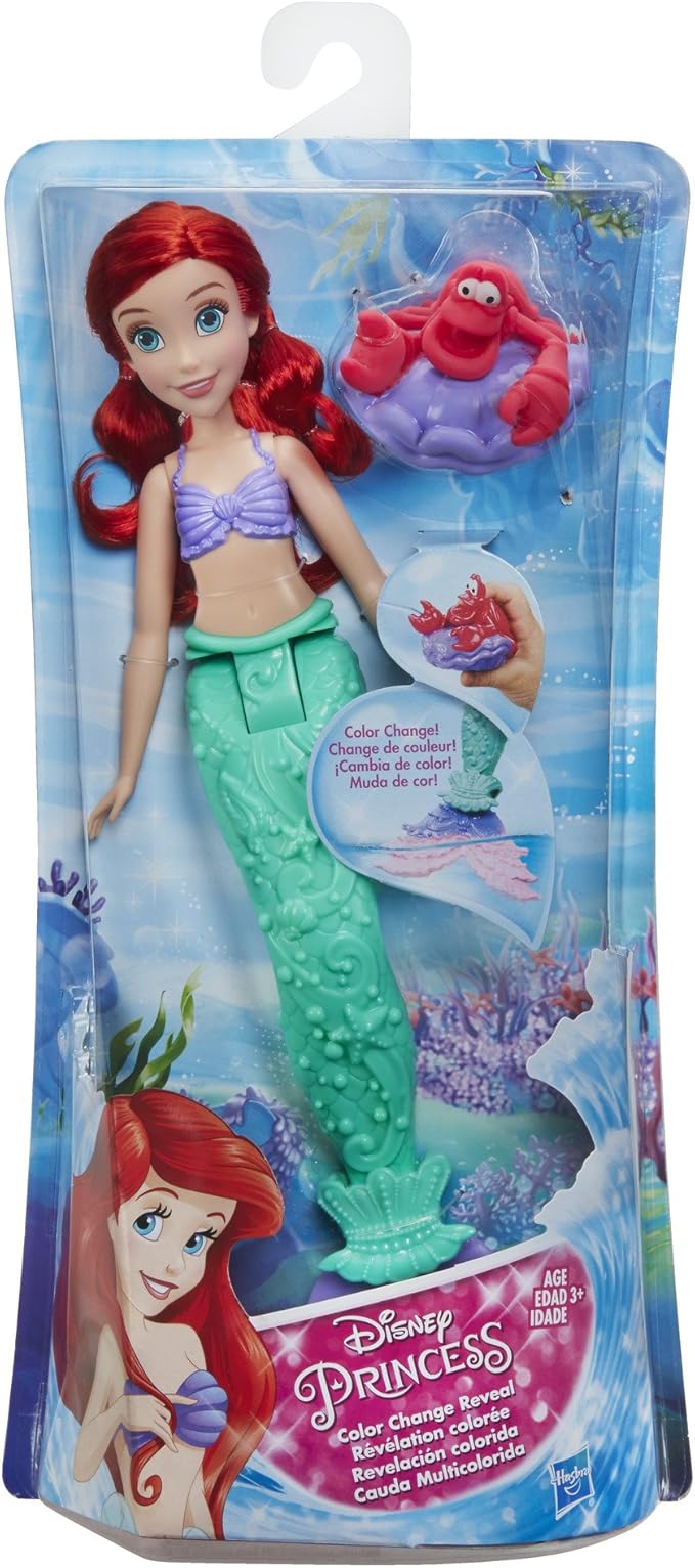 sirena cambia de color en el agua