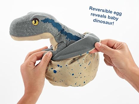 peluche velociraptor blue