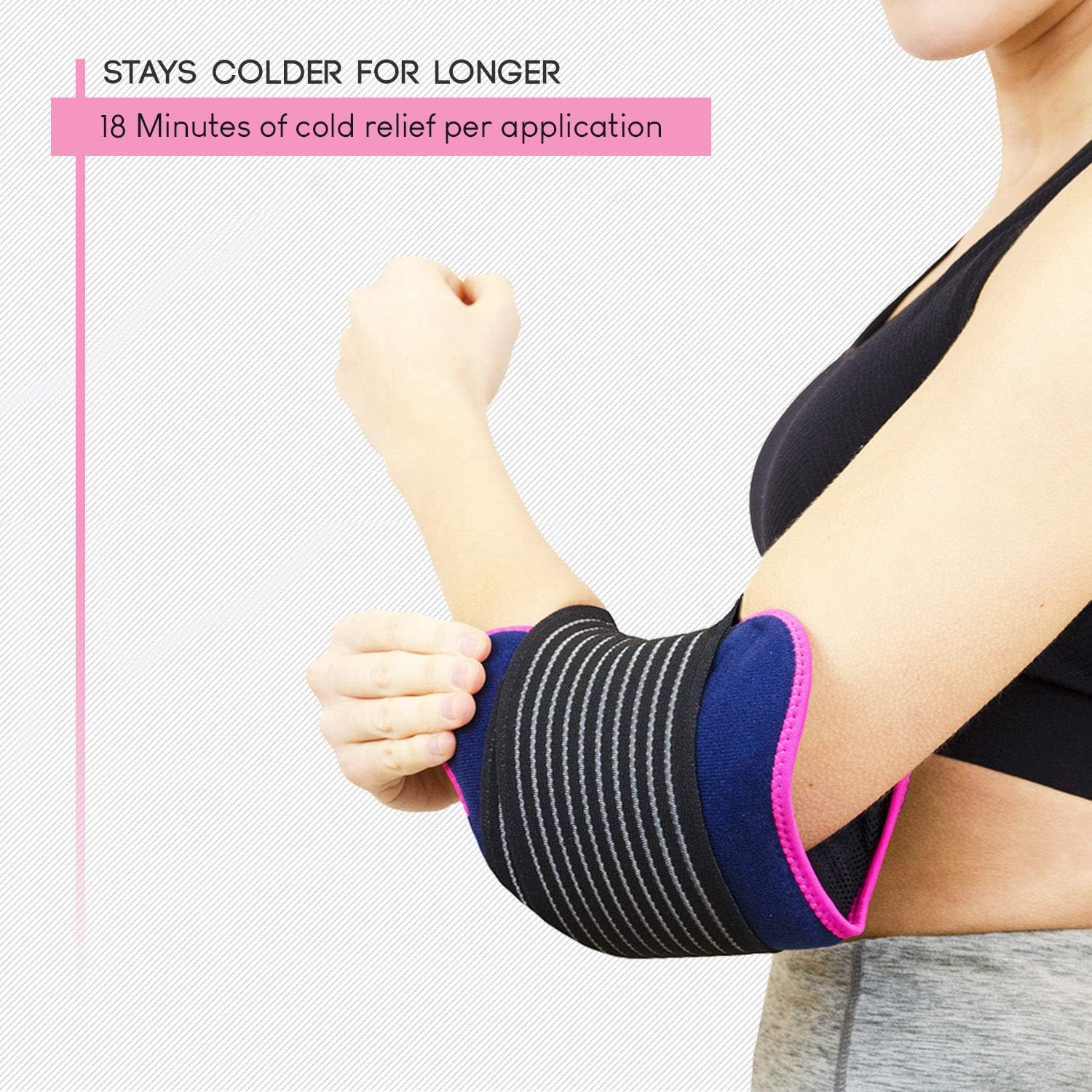 Reusable Ice Packs for Injuries and Pain Relief - Hot and Cold Pack for Cold Compress & Premium wrap to fit Any Body Part (Knee, Ankle, Hip, Back etc): Health & Personal Care