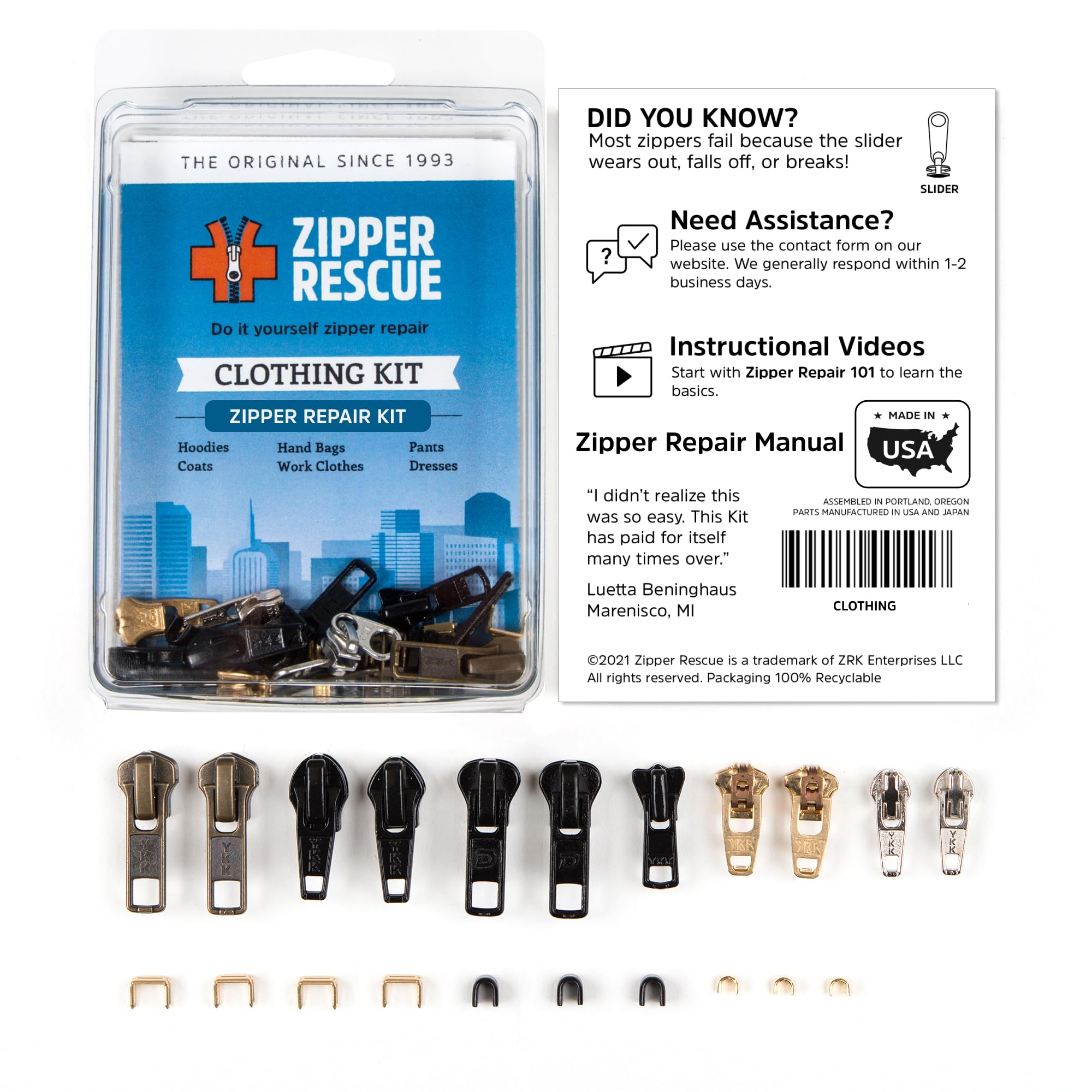 Zipper Rescue ZRK Enterprises Kit-Clothing