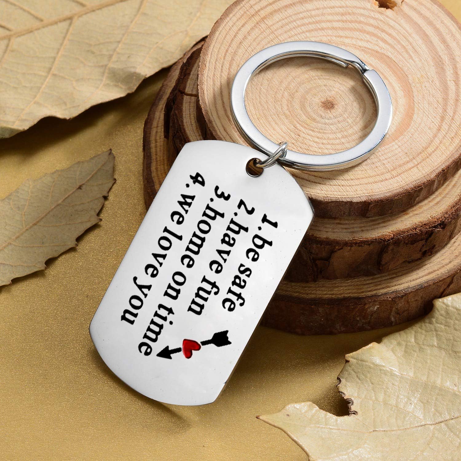 Waeceip Drive Safe Keyring Drive Safe Gifts for Men Women New Driver Gifts for Boyfriend Husband Wife Girlfriend Anniversary Wedding Gift Be Safe Have Fun Gift Father’s Day Present Be Safe Have Fun - Image 5
