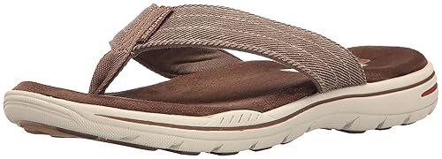 skechers men's evented rosen flip flop
